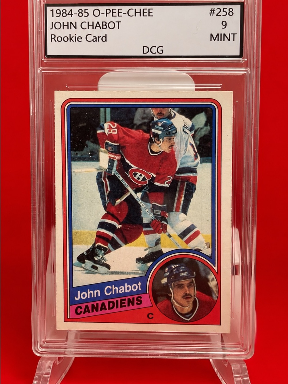 1984-85 O-Pee-Chee John Chabot Rookie Card - Montreal Canadiens